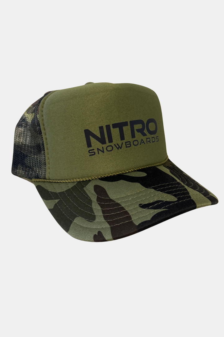 Nitro Foam Trucker Hat, Camo