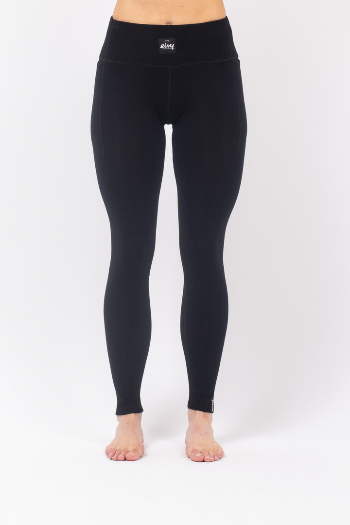 POCKET MERINO WOOL RIB TIGHTS