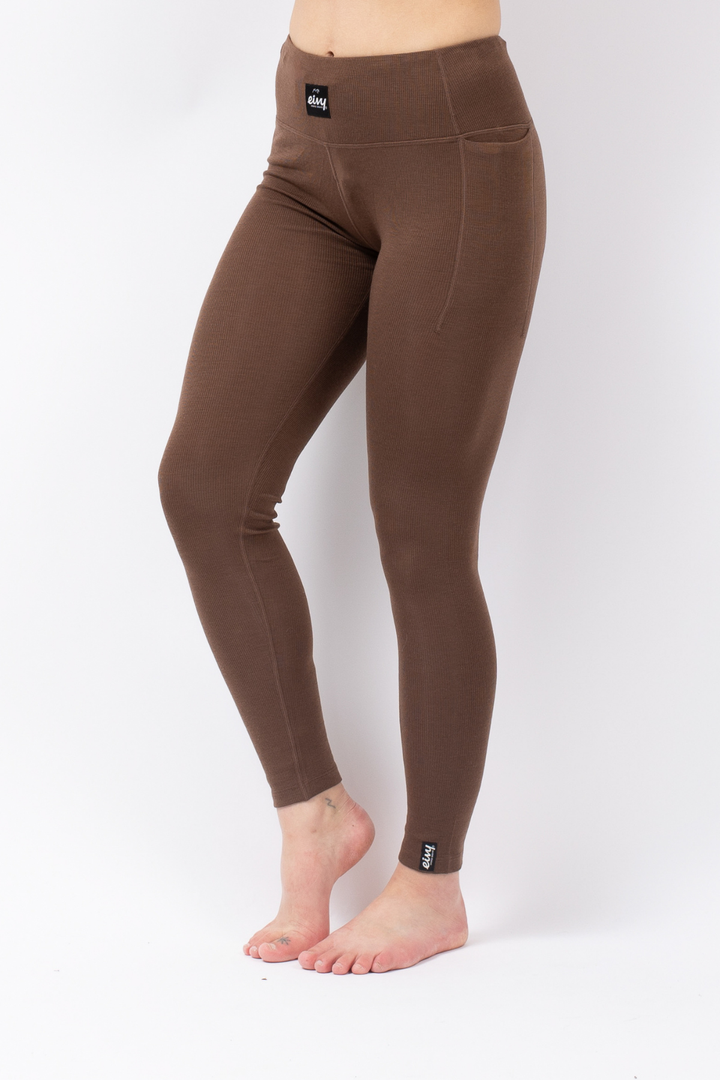 POCKET MERINO WOOL RIB TIGHTS