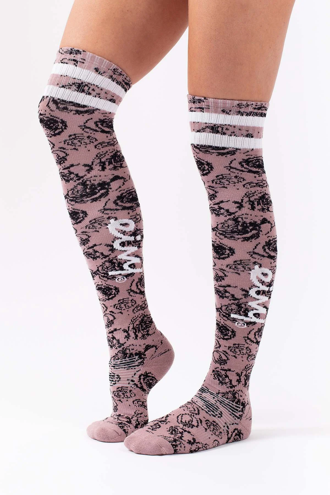 CHEERLEADER OVER KNEE WOOL SOCKS