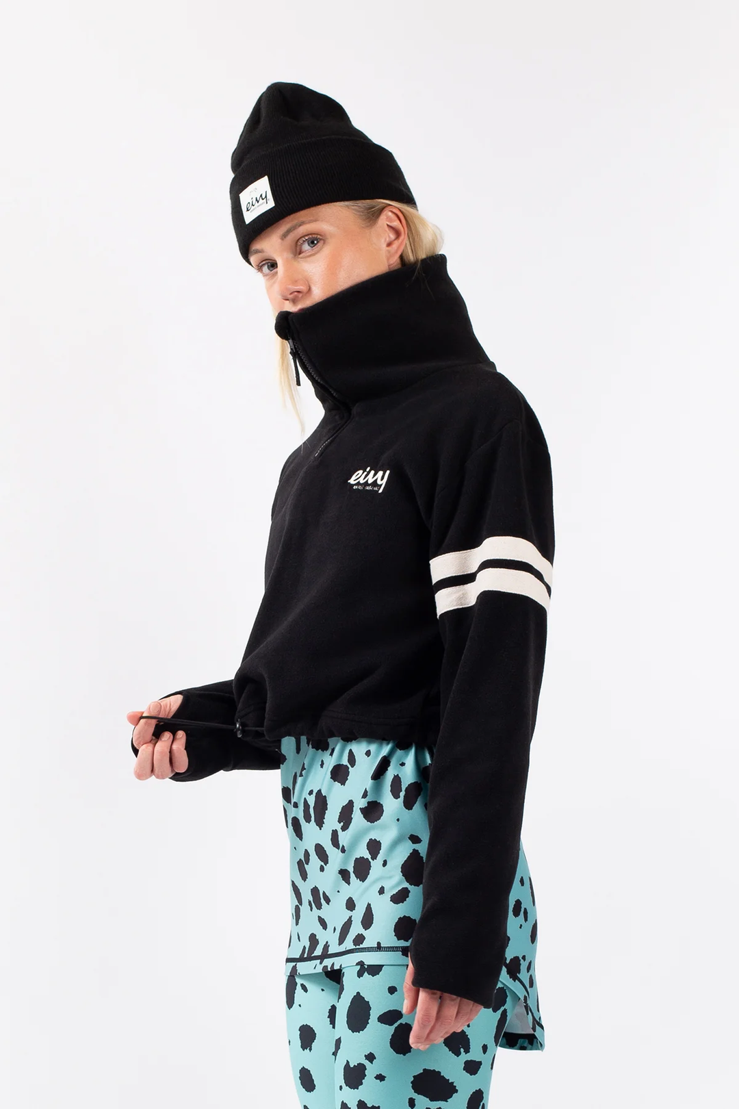 PEG ZIP CROPPED FLEECE