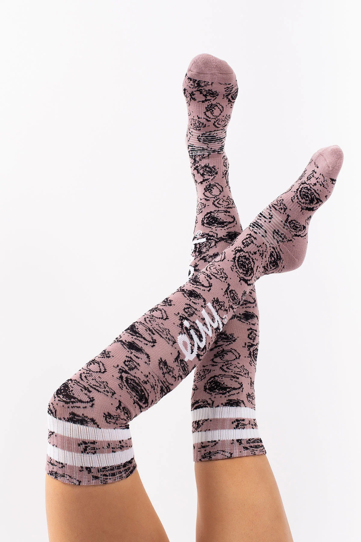 CHEERLEADER OVER KNEE WOOL SOCKS