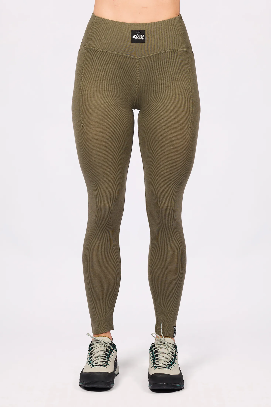 POCKET MERINO WOOL RIB TIGHTS